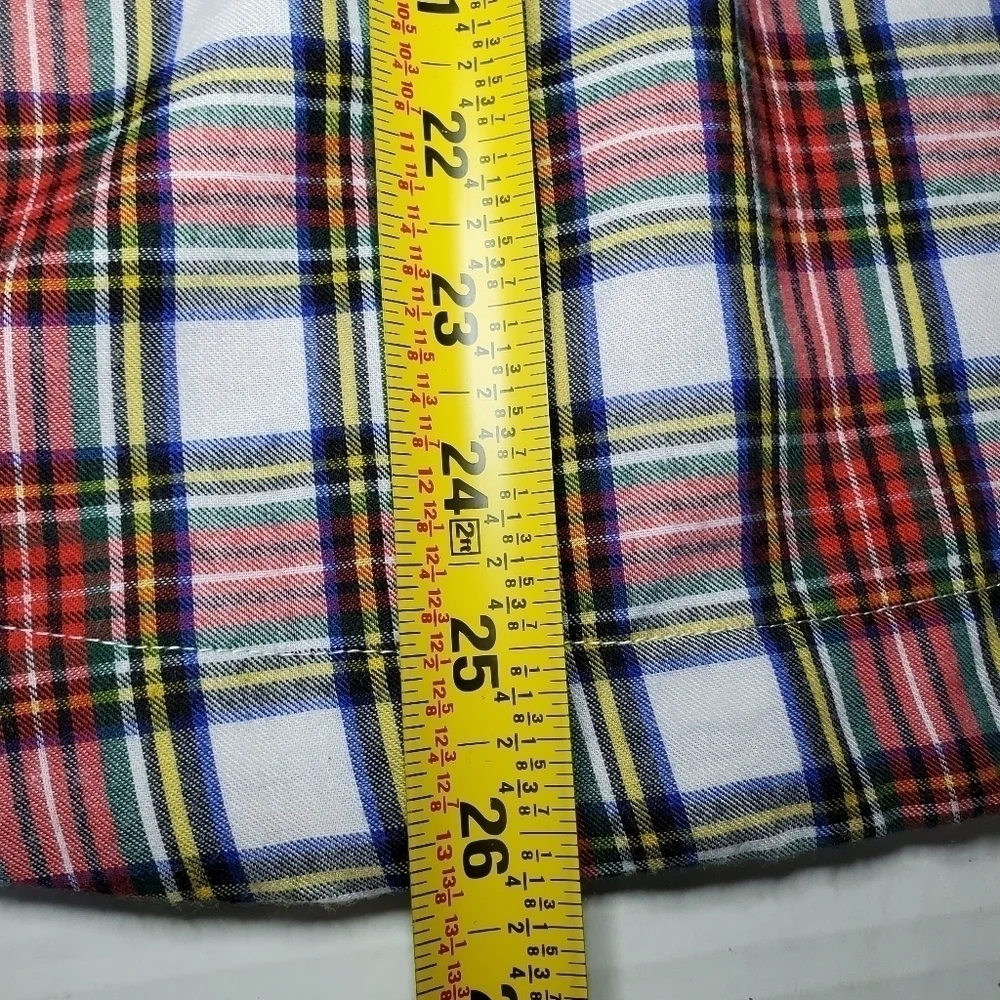 Crewcuts Girl’s Flannel Nightgown in Snowy Stewart Tartan Sz M